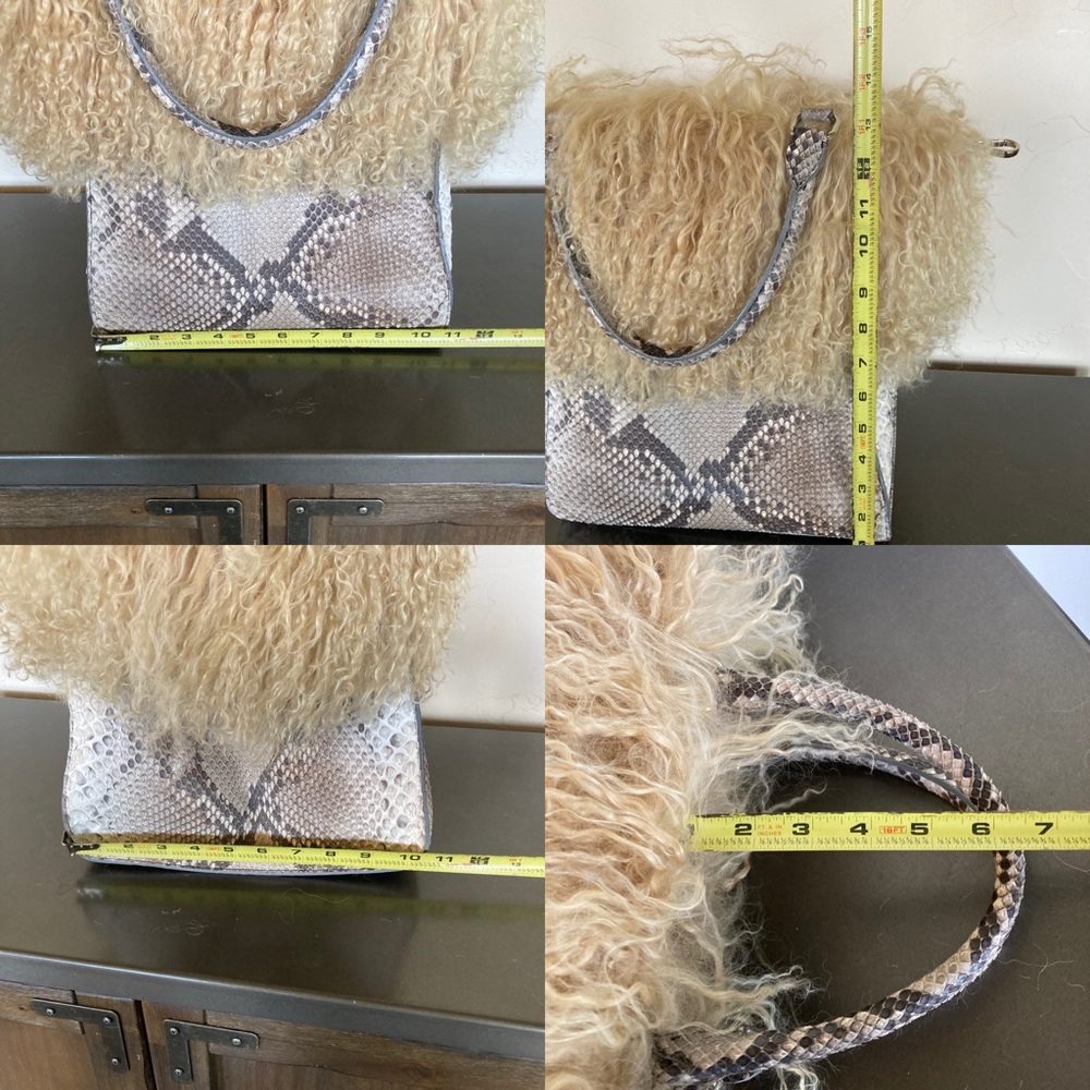 Python Mongolian Lamb Custom Made Handbag - image 14